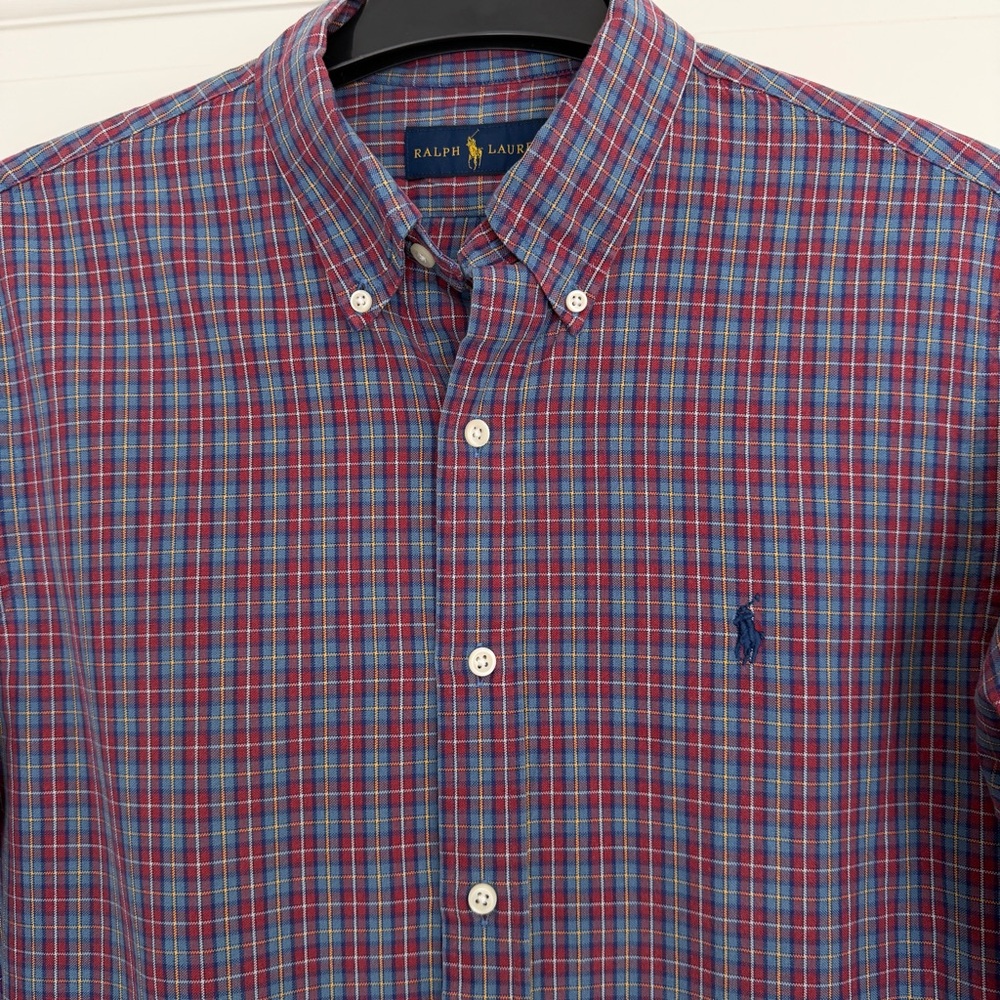 Polo Ralph Lauren Plaid Button Down Shirt Large